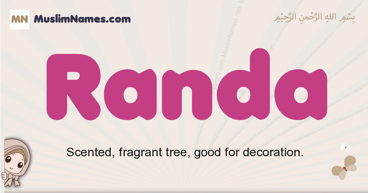 Randa Meaning Arabic Muslim Name Randa Meaning