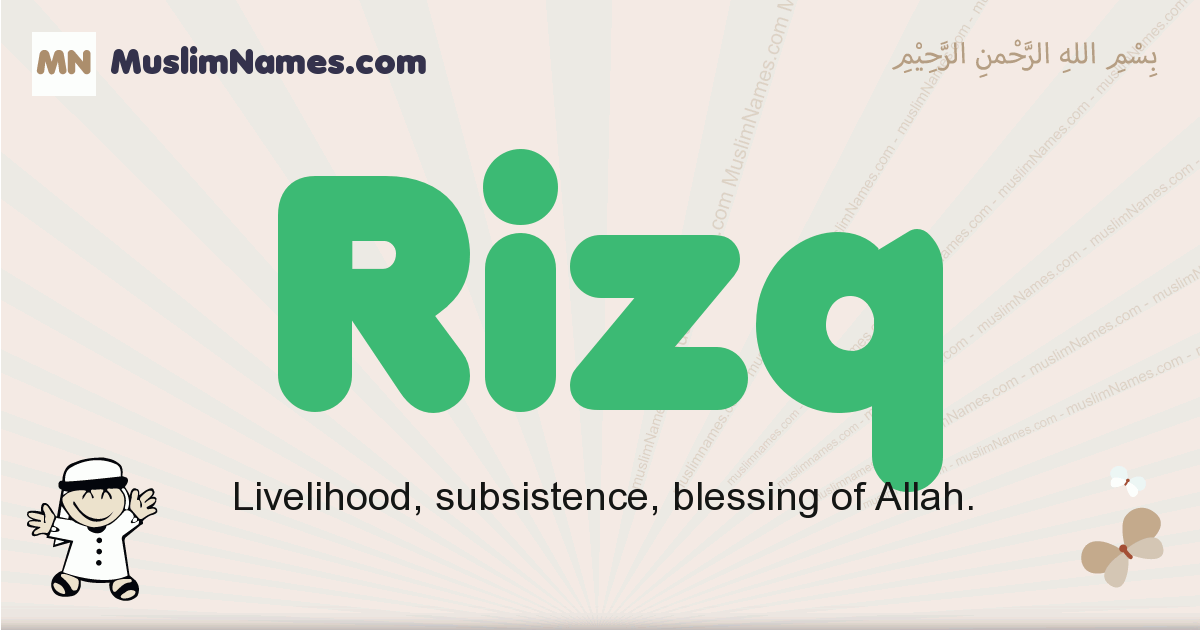 Rizq Meaning Of The Muslim Baby Name Rizq