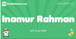 Inamur-Rahman arabic boys name and meaning, quranic boys name Inamur-Rahman