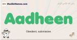 Aadheen muslim boys name and meaning, islamic boys name Aadheen