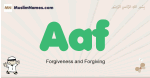 Aaf muslim boys name and meaning, islamic boys name Aaf