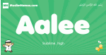 Aalee arabic boys name and meaning, quranic boys name Aalee