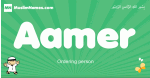 Aamer arabic boys name and meaning, quranic boys name Aamer