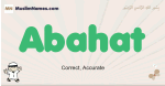 Abahat muslim boys name and meaning, islamic boys name Abahat