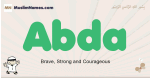 Abda muslim boys name and meaning, islamic boys name Abda