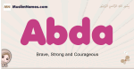 Abda muslim girls name and meaning, islamic girls name Abda