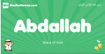 Abdallah arabic boys name and meaning, quranic boys name Abdallah