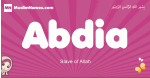 Abdia arabic girls name and meaning, muslim girl name Abdia