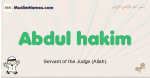 Abdul-hakim muslim boys name and meaning, islamic boys name Abdul-hakim