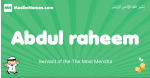 Abdul-raheem arabic boys name and meaning, quranic boys name Abdul-raheem
