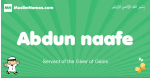 Abdun-naafe arabic boys name and meaning, quranic boys name Abdun-naafe