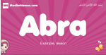 Abra arabic girls name and meaning, muslim girl name Abra
