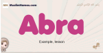 Abra muslim girls name and meaning, islamic girls name Abra