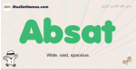 Absat muslim boys name and meaning, islamic boys name Absat