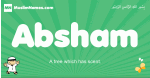 Absham arabic boys name and meaning, quranic boys name Absham