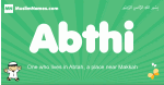 Abthi arabic boys name and meaning, quranic boys name Abthi