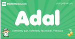 Adal arabic boys name and meaning, quranic boys name Adal