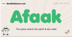 Afaak muslim boys name and meaning, islamic boys name Afaak