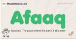 Afaaq muslim boys name and meaning, islamic boys name Afaaq