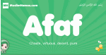 Afaf arabic girl name and meaning, quranic girls name Afaf