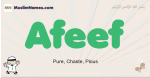 Afeef muslim boys name and meaning, islamic boys name Afeef