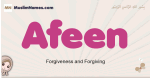 Afeen muslim girls name and meaning, islamic girls name Afeen