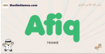Afiq muslim boys name and meaning, islamic boys name Afiq