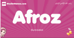 Afroz arabic girls name and meaning, muslim girl name Afroz