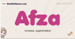 Afza muslim girls name and meaning, islamic girls name Afza