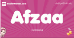 Afzaa arabic girls name and meaning, muslim girl name Afzaa