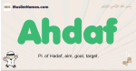 Ahdaf muslim boys name and meaning, islamic boys name Ahdaf