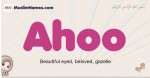 Ahoo muslim girls name and meaning, islamic girls name Ahoo