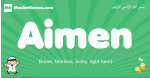 Aimen arabic boys name and meaning, quranic boys name Aimen