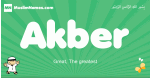 Akber arabic boys name and meaning, quranic boys name Akber