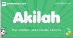 Akilah arabic girl name and meaning, quranic girls name Akilah