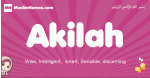 Akilah arabic girls name and meaning, muslim girl name Akilah