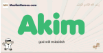 Akim muslim boys name and meaning, islamic boys name Akim