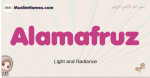 Alamafruz muslim girls name and meaning, islamic girls name Alamafruz