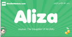 Aliza arabic girl name and meaning, quranic girls name Aliza