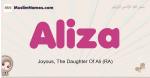 Aliza muslim girls name and meaning, islamic girls name Aliza