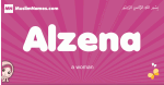 Alzena arabic girls name and meaning, muslim girl name Alzena