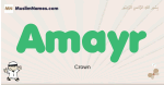 Amayr muslim boys name and meaning, islamic boys name Amayr