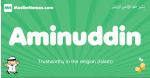Aminuddin arabic boys name and meaning, quranic boys name Aminuddin