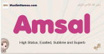 Amsal muslim girls name and meaning, islamic girls name Amsal