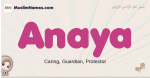 Anaya muslim girls name and meaning, islamic girls name Anaya