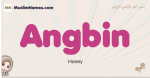 Angbin muslim girls name and meaning, islamic girls name Angbin