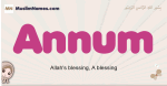Annum muslim girls name and meaning, islamic girls name Annum