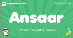 Ansaar arabic boys name and meaning, quranic boys name Ansaar