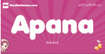 Apana arabic girls name and meaning, muslim girl name Apana
