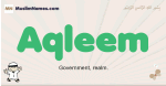 Aqleem muslim boys name and meaning, islamic boys name Aqleem